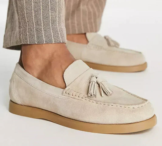 Zamszowe loafersy dla mężczyzn